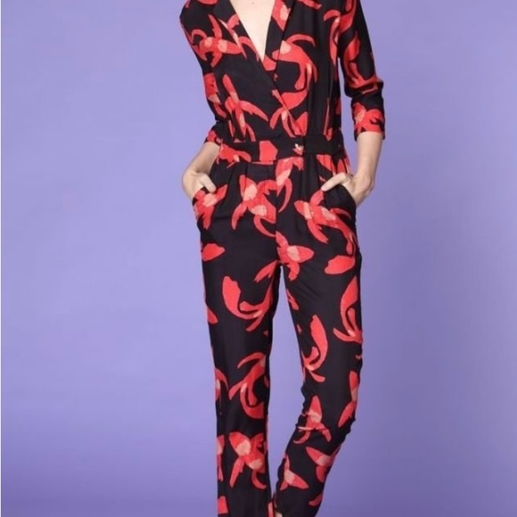 Fabienne Chapot jumpsuit “Water Art”. Retails $329 - Picture 3 of 7